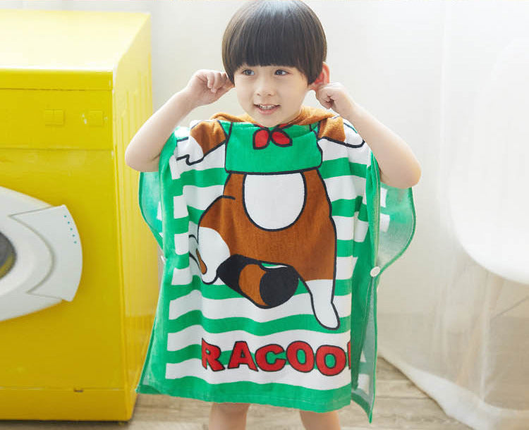 Hooded Microfiber Bath Towel For Kids Quick Dry/Absorbent.