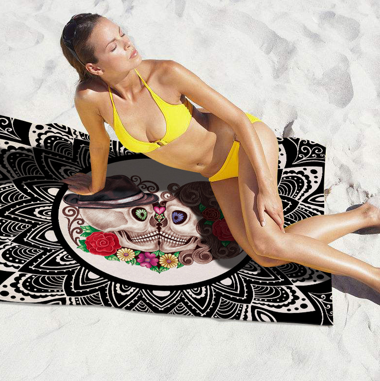 Sexy Skull Collection Big Beach Lounger Towel
