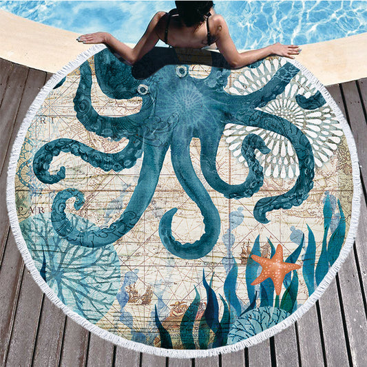 UNDER THE SEA Big Beach Lounger Towel