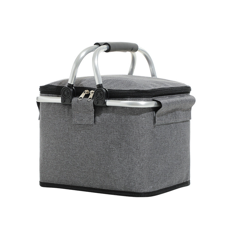 Folding Portable Cooler Bag Picnic Basket