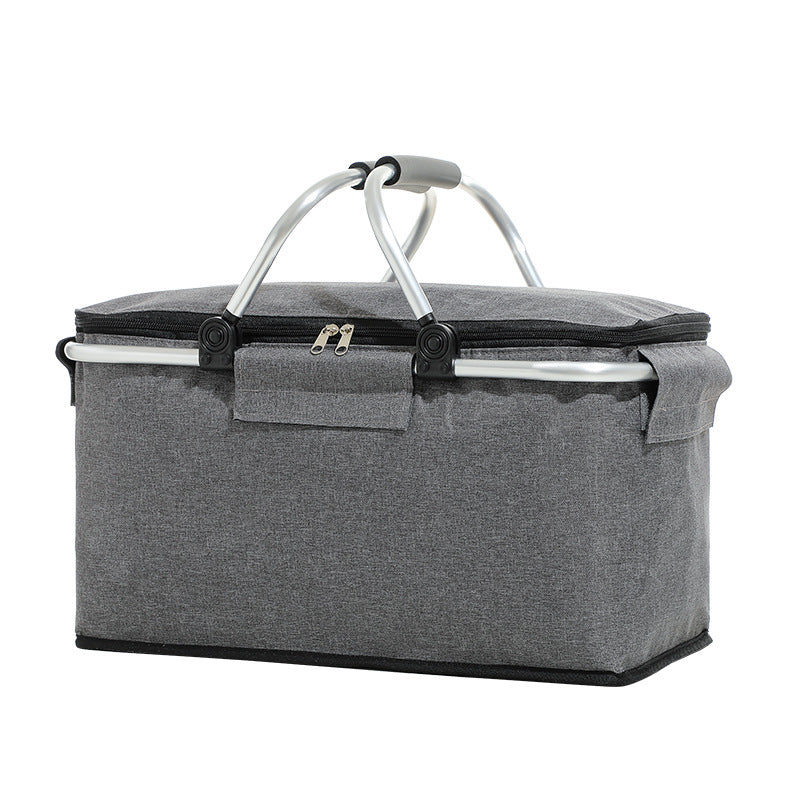 Folding Portable Cooler Bag Picnic Basket