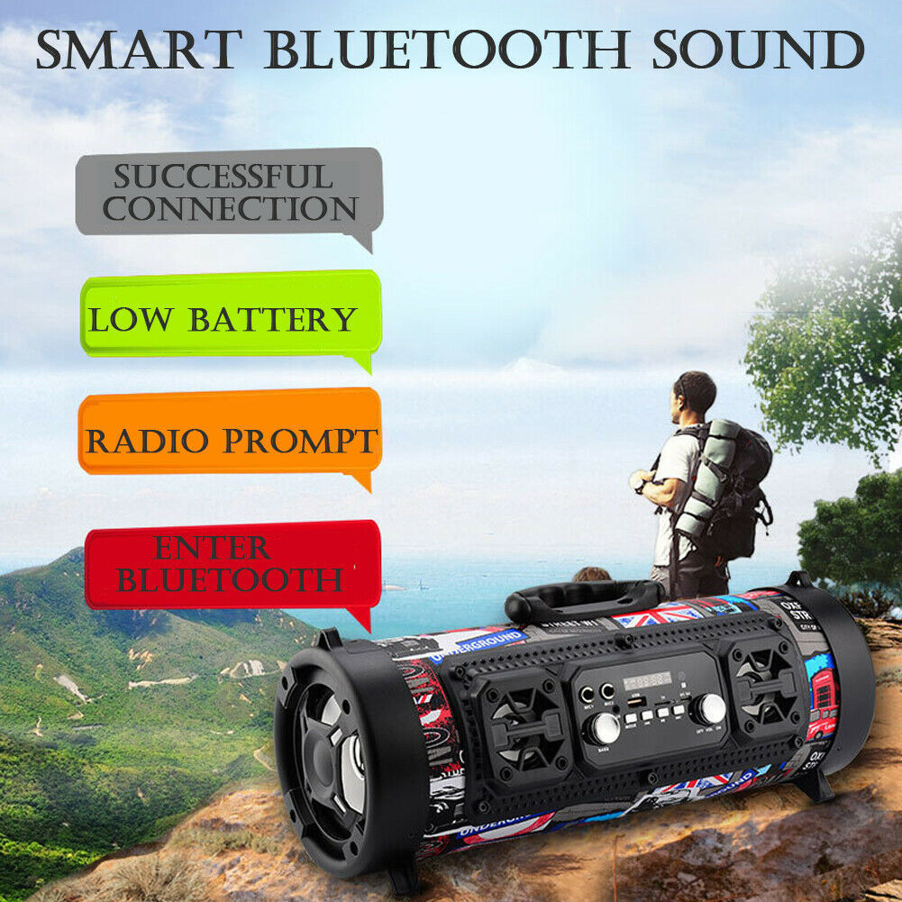 WWF High-power Portable Waterproof Wireless Bluetooth Speaker