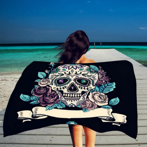 Sexy Skull Collection Big Beach Lounger Towel
