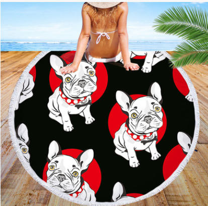 DOG LOVERS Big Beach Lounger Towel
