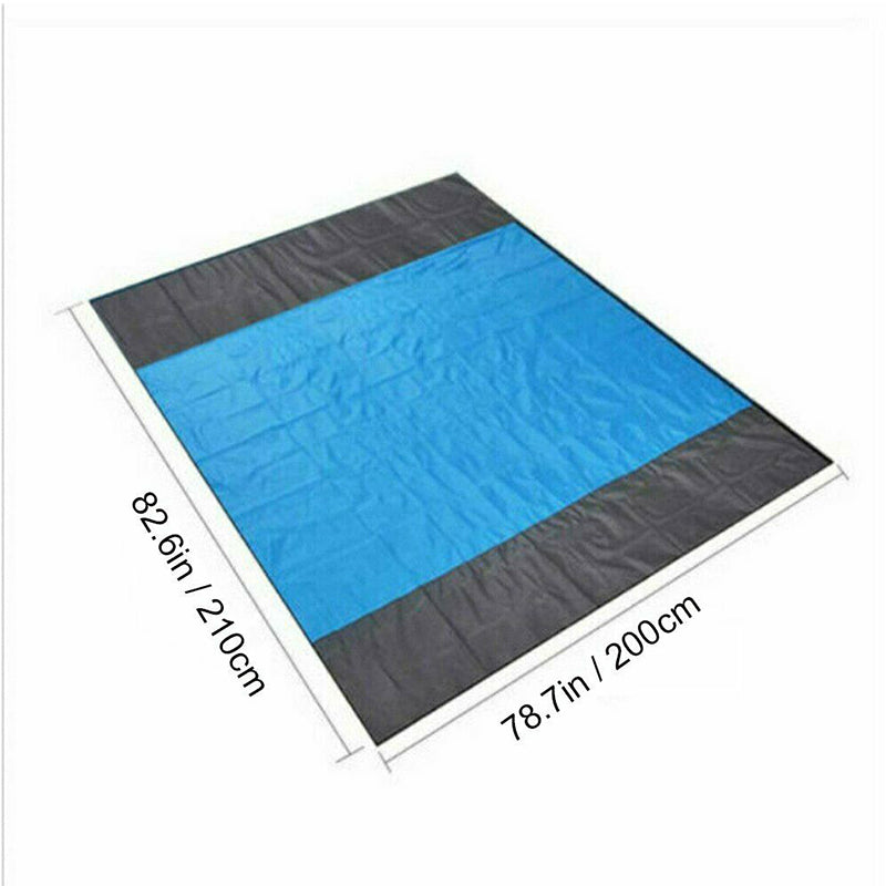 Portable Waterproof  Beach Mat Pocket Blanket