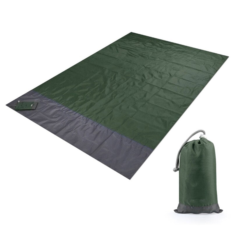 Portable Waterproof  Beach Mat Pocket Blanket