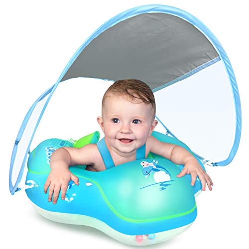 Baby Float Ring with Sun Protection. Ages 3-36 Months.