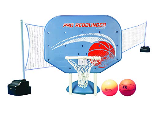 Poolmaster Pro Swimming Pool Basketball and Volleyball Game Combo.