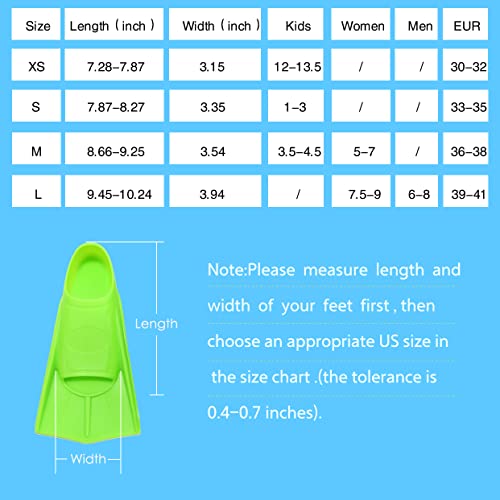 Swim Training Fins for Snorkeling Suitable for Beginners.