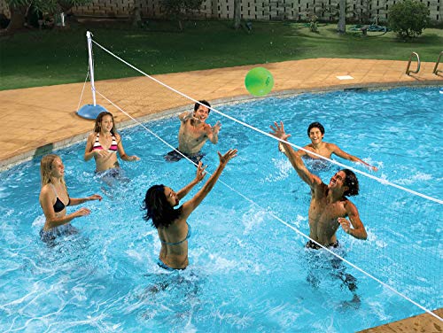 Poolmaster Pro Swimming Pool Basketball and Volleyball Game Combo.