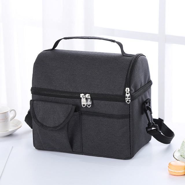 Large Capacity Waterproof Portable Thermal Lunch Bag.