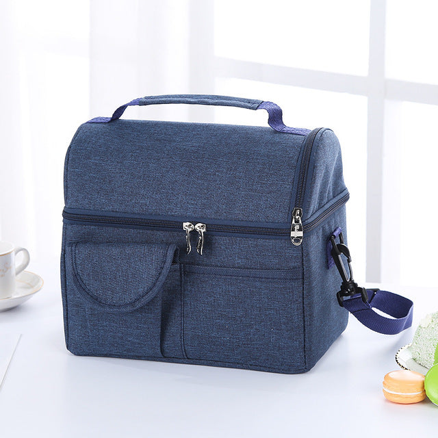 Large Capacity Waterproof Portable Thermal Lunch Bag.