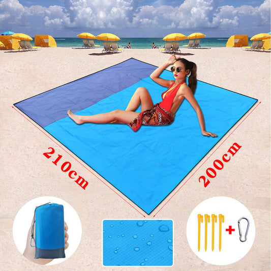 Waterproof Beach Mat. Sand Free Blanket. 200x210cm.