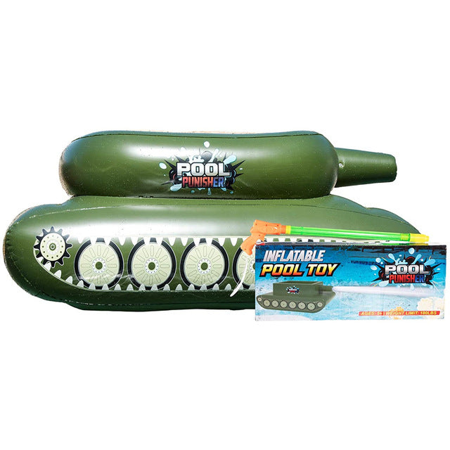 Inflatable Battle TANK with water CANNON. Water World FUN recommended!!!