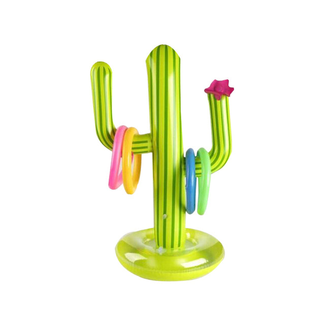 PVC Inflatable Cactus Toss. Party Beach/Pool Toys Set.