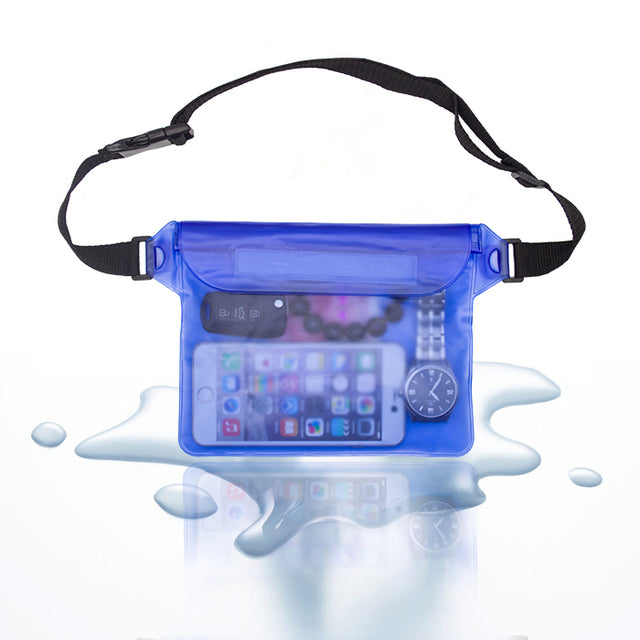 Waterproof Sealing Swimming Waist Bag.  Underwater Dry Shoulder Bag.