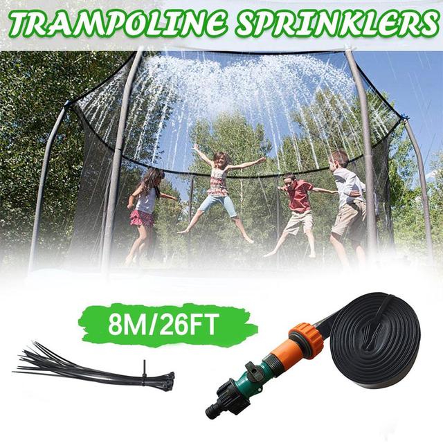 Outdoor Trampoline Sprinkler Backyard Water Park Accessories.