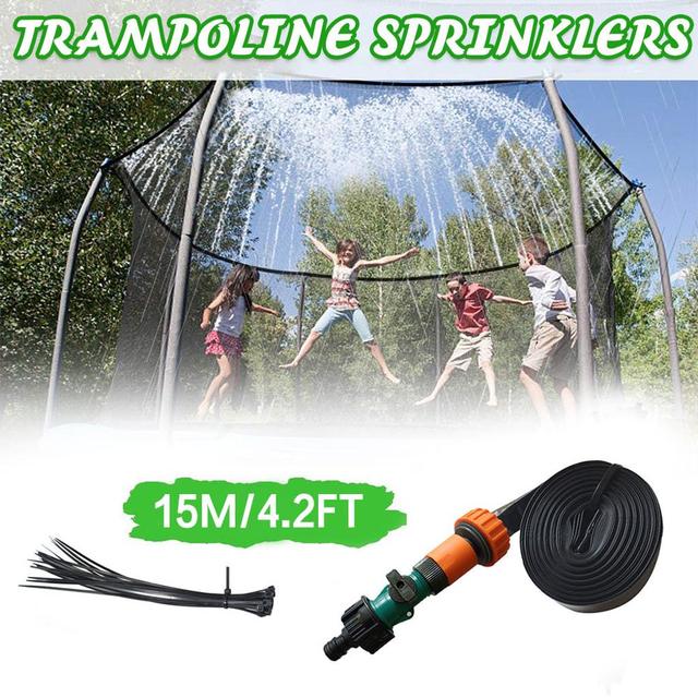 Outdoor Trampoline Sprinkler Backyard Water Park Accessories.