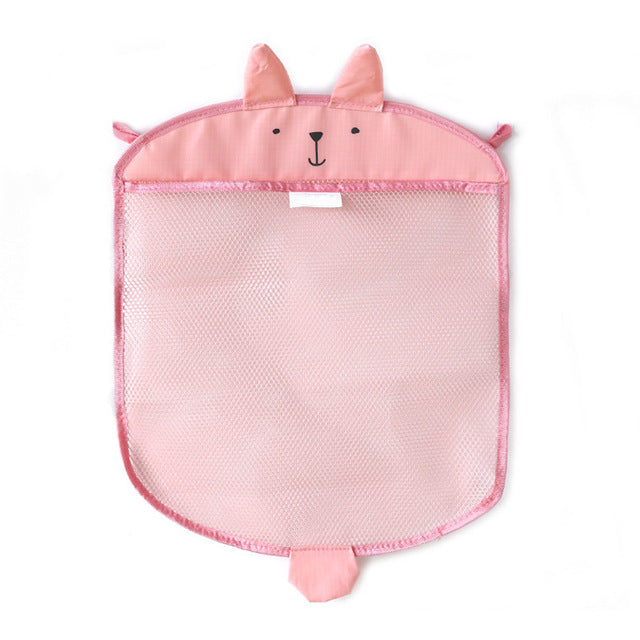 Mesh bag for bath toys. Waterproof beach bag for kids.